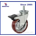 8Inch Medium-Duty PU Caster Wheels with Wearing Resisting